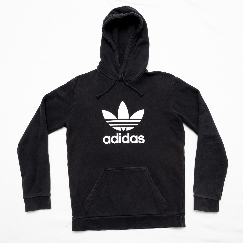 Adidas Black Hooded Sweatshirt